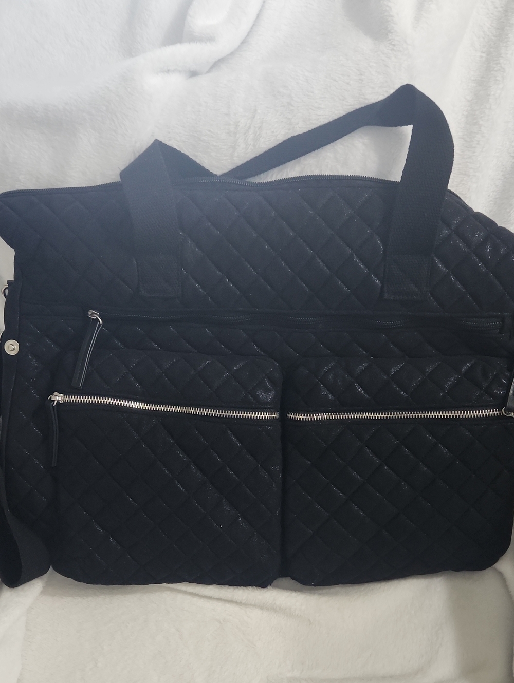Mossimo Back Quilted Travel Tote 3 Front Pockets, Great Condition